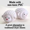 image:imageKikkerland Set of Two Reusable Dryer Buddies for Laundry  Fabric Softener Dryer Balls  Control Static Remove Wrinkles Dry Clothes Faster Lambs