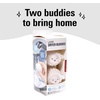 image:imageKikkerland Set of Two Reusable Dryer Buddies for Laundry  Fabric Softener Dryer Balls  Control Static Remove Wrinkles Dry Clothes Faster Lambs