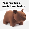image:imageKikkerland Zip amp Flip Travel Pillow  Micro Bead Head Rest for Planes and Travel  ElephantBrown Bear