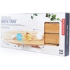 image:imageKikkerland Bamboo Bath Bathtub Side Rotating Table Tray Caddy Accessories Tub Shelf Home Decor Stress Relief