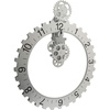 image:imageKikkerland Big Wheel Revolving Wall Clock SilverSilver