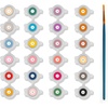 image:imageKikkerland Crafters Paint By Numbers Greeting Cards Set of 5 Cards  24 Paints Brush and Envelope Included