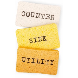 image:imageKikkerland Counter Intelligence PopUp Dish Sponges  Labeled for Utility Sink and Counter Tasks