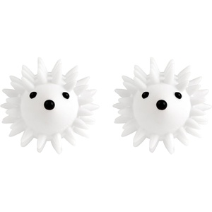 image:imageKikkerland Set of Two Reusable Dryer Buddies for Laundry  Fabric Softener Dryer Balls  Control Static Remove Wrinkles Dry Clothes Faster Hedgehogs