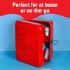 image:imageKikkerland Empty Steel First Aid Kit Case  MultiPurpose Medical Supply Organizer  Portable First Aid for Home Office amp Travel RedRed