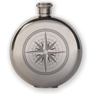 image:imageKikkerland 5Ounce Compass Canteen Flask Large