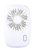 image:imageKikkerland Handheld Small Personal Pocket Tornado Fan USB Rechargeable White FA08WH for Travel Exercise EDC Wrist Strap
