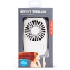 image:imageKikkerland Handheld Small Personal Pocket Tornado Fan USB Rechargeable White FA08WH for Travel Exercise EDC Wrist Strap